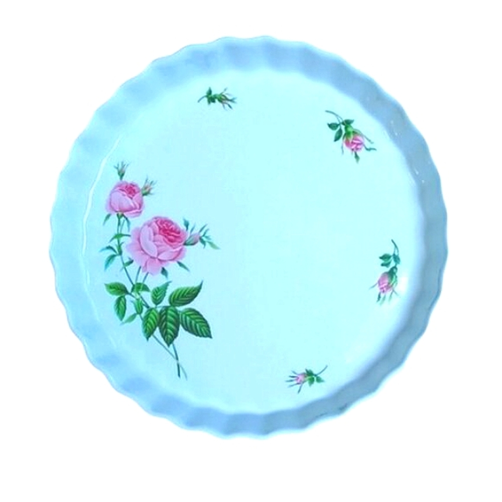 Christine Holm Floral Quiche/Pie Dish- 9.5"